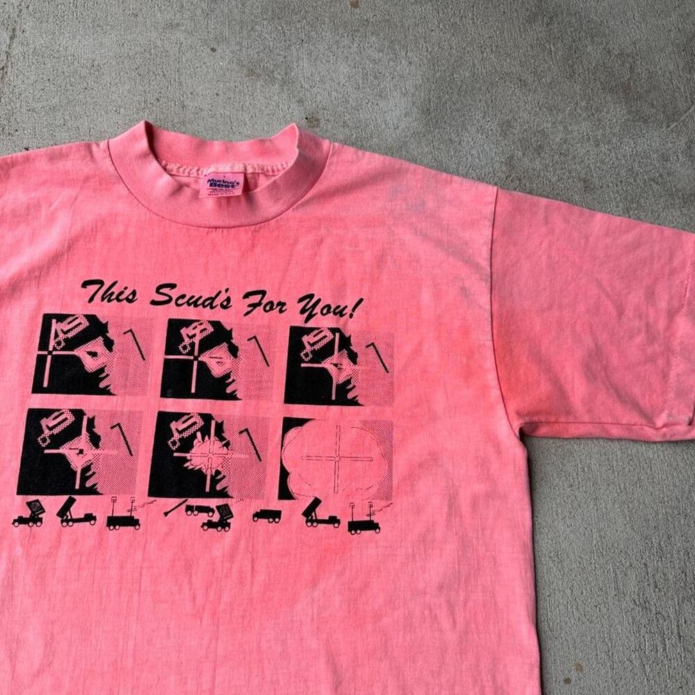 Vintage pink This scuds for you tee shirt parody large